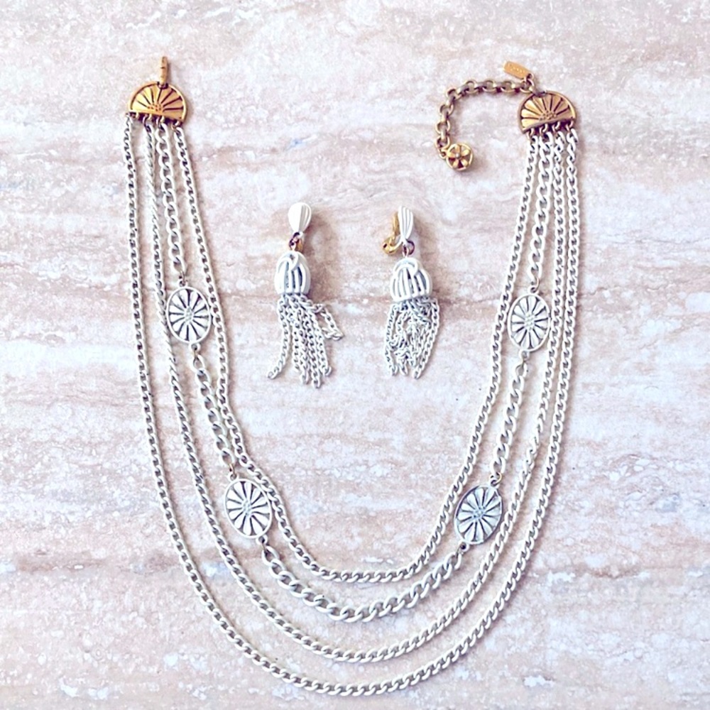 Vintage Monet Necklace/Earring Set
